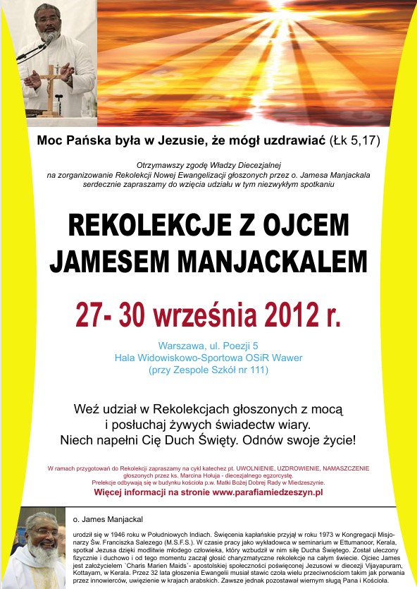 Rekolekcje z o. Jamesem 27-30. wrzesień 2012